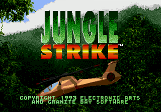 Jungle Strike - Uketsugareta Kyouki Title Screen